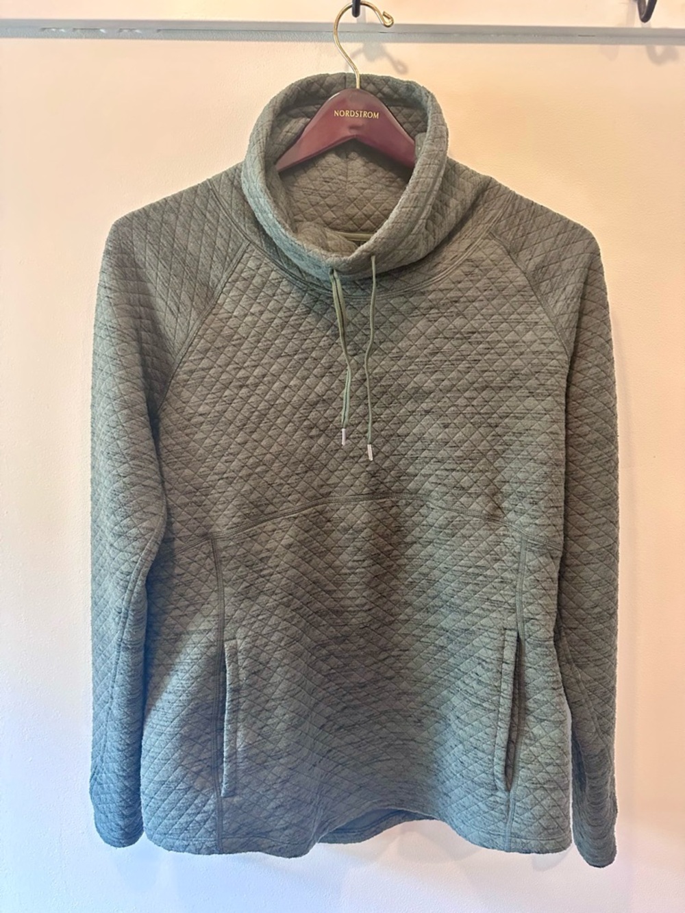 Marmot Quilted Turtleneck Pullover - Sage